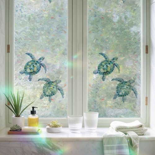 Vinilo decorativo para ventana efecto vitral 19.6 x 39.3 pulgadas miniatura 3