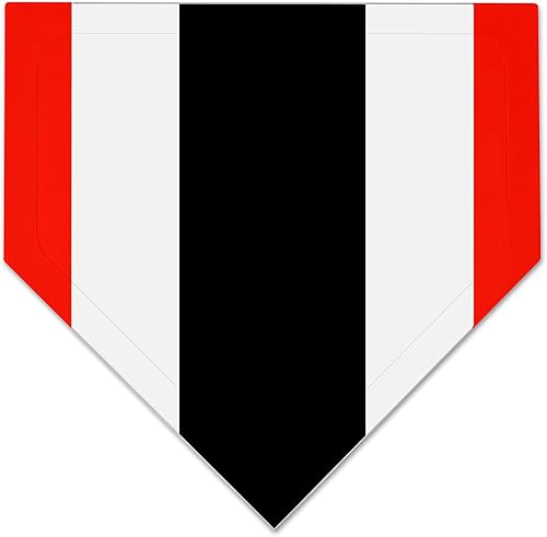 Placa de entrenamiento de 16 pulgadas para lanzadores de béisbol y softbol de alta visibilidad, base de goma para práctica de lanzamiento, bases de