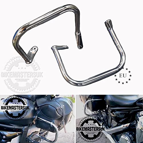 BM UK | XVS950 | Alforja trasera de trabajo pesado cromado barras protectoras de seguridad Cover