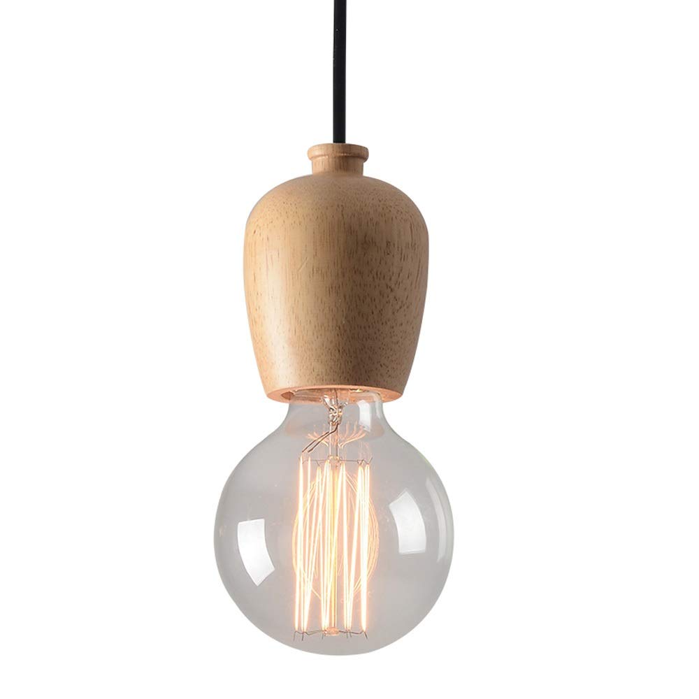 SXECAEPS Modern creative chandelier Nordic Bar Small Solid Wood E27 Lamp Creative Personality American Restaurant Tea Shop Window Adjustable Art Decorative/a