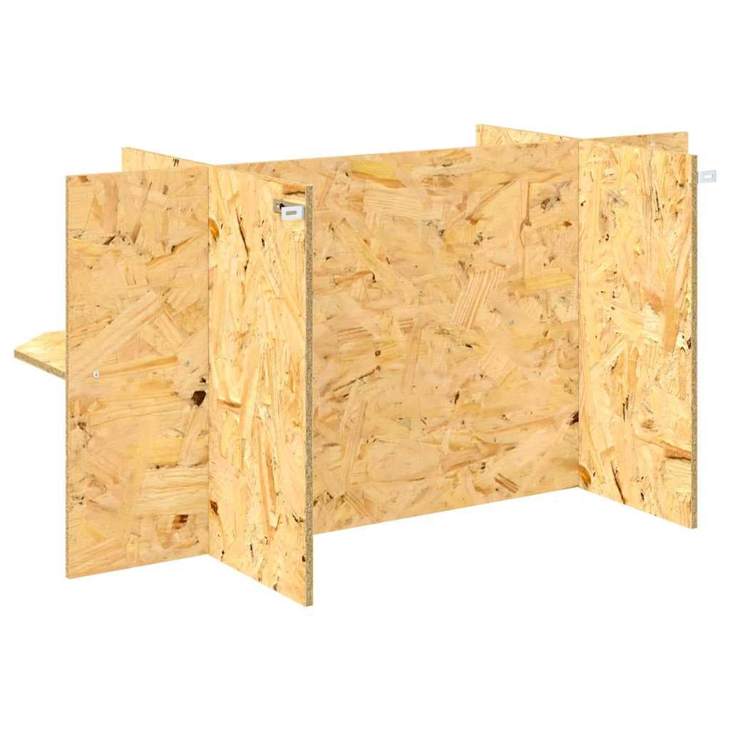 Terrario base de terrario marrón 100 x 50 x 50 cm OSB terrario de madera para interior y exterior, jaula de reptiles para tortuga, lagartija, serpiente, araña, escorpión, escarabajo, rana con