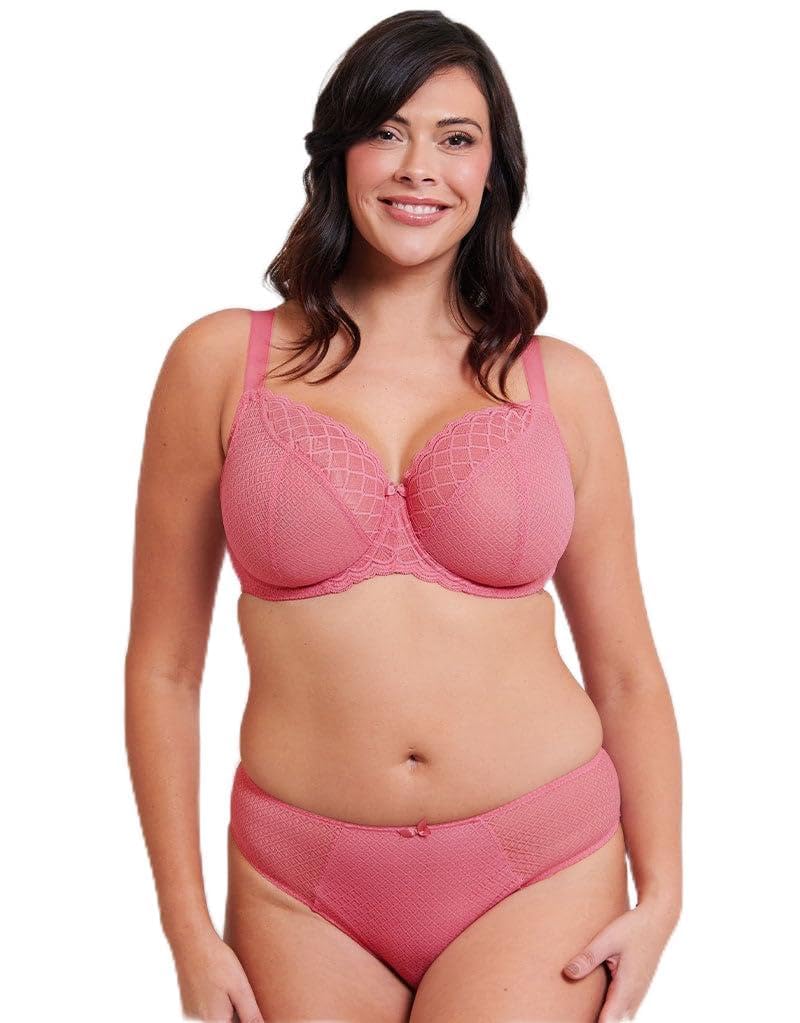 Flirtelle Women's Pink Viola Geo Balcony Bra Rose / 34K