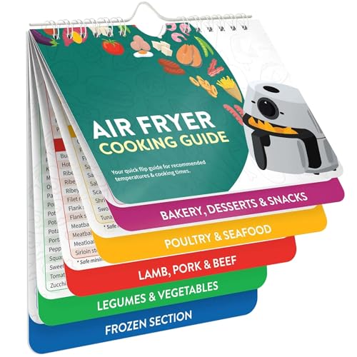Air Fryer, Pressure Cooker, Keto Foods Cheat Sheet, Cooking Times & Guide Booklet - Air Fryer Cookbooks - Kitchen Gifts Gadgets 2025 (Air Fryer)
