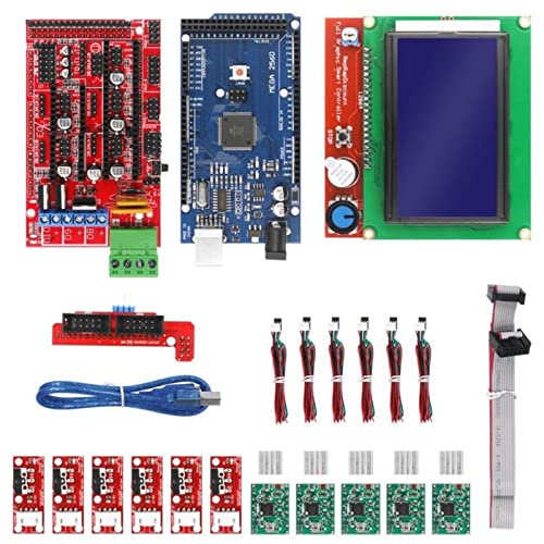 RAMPS1.4Rg[[t3Dv^[Lbg + K2560{[h + LCD 12864 + q[gVNt5pcs A4988 XebsO[^[hCo[