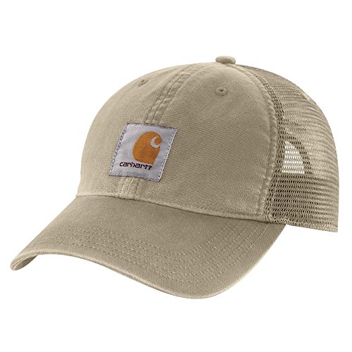Carhartt Mens Canvas Mesh-Back Cap-Tan-OFA
