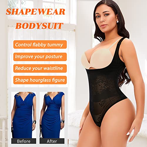 Image of Womens Shapewear Bodysuit Body Shaper Thong