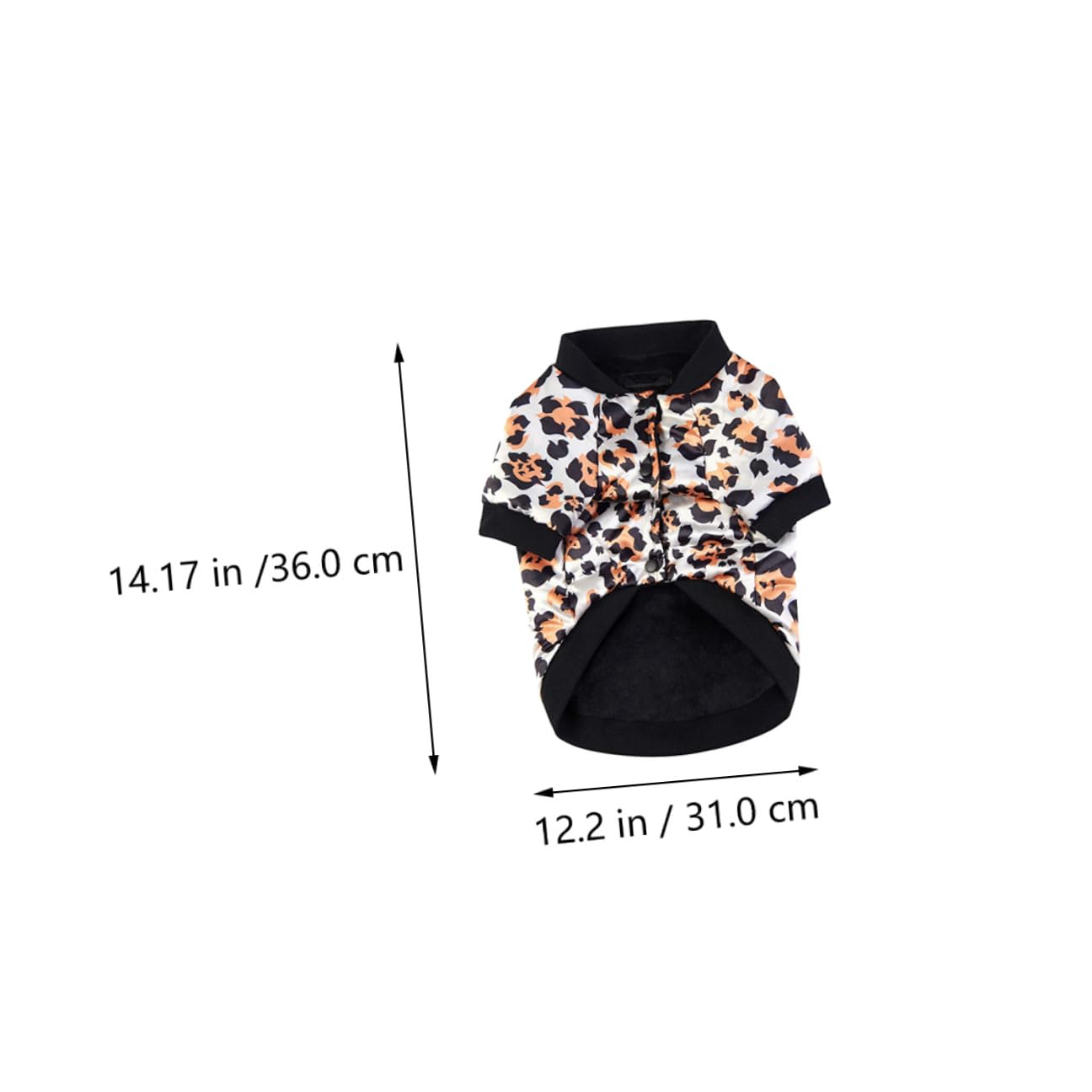 VICASKY Cappotto Caldo per Cani da Compagnia in Cotone Imbottito Stampa Leopardata 2XL, Gilet Invernale Morbido e Confortevole per Cuccioli, Abbigliamento per Animali Domestici Autunnale