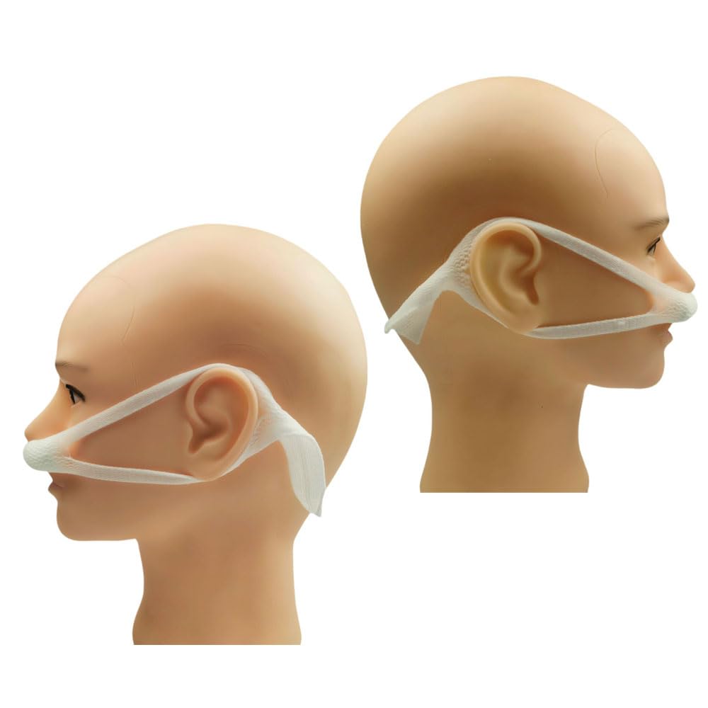 2 Pack Nasal Bandage Dressing Holder Elastic Nose Bandages Stretchy External Mesh Pads Straps Slings Drip Absorption Pillows for Recovery — Amazon image 3