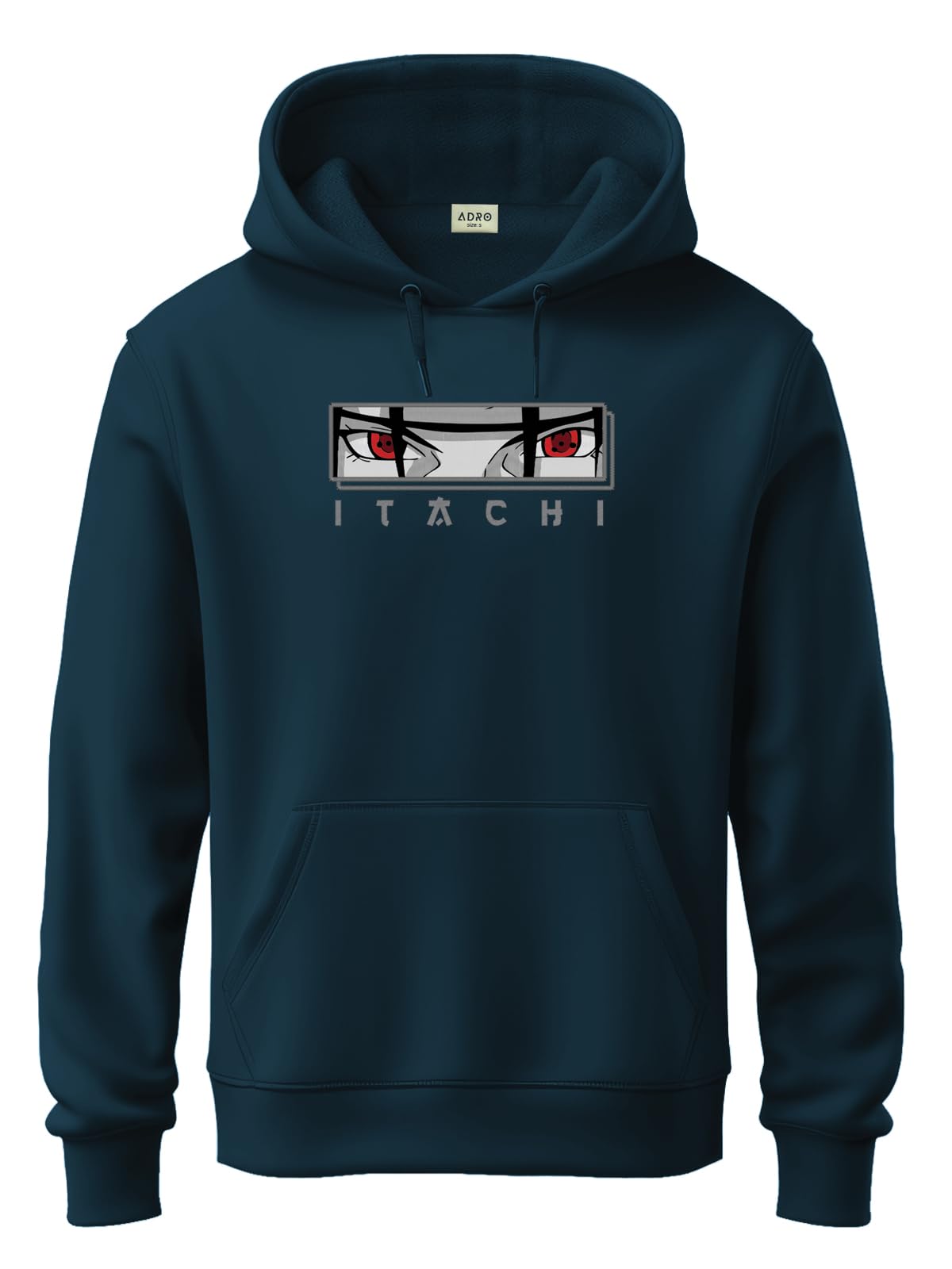 adro Men’s Itachi Uchiha Hoodie | 320 GSM Heavyweight Cotton Poly Fleece Printed Hoodies | Anime-Inspired Naruto Sharingan Eyes Graphic Sweatshirt for Winter & Streetwear-picture-18