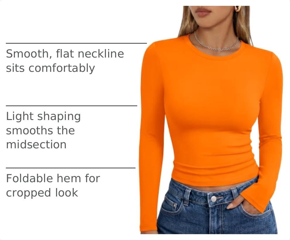 Image of Trendy Queen Womens Long Sleeve T Shirts Fall Fashion Basic Y2K Tops 2026