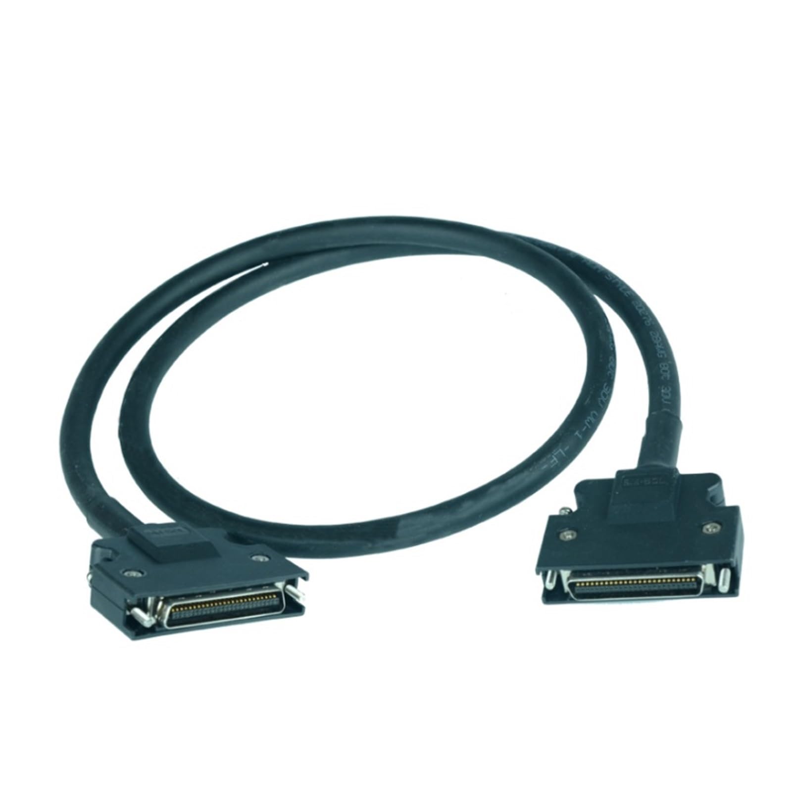 SCSI50 50pin Guide Rail Terminal Board CN1 ASD-BM-50A Use for Delta A2/AB Servo Seriel Simens V90 (Color : Cable 50Pin 1M)