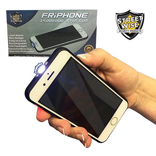 Streetwise Smart Cell Phone STUN Gun - 14,000,000 Volts w/LED Flashlight and Loud