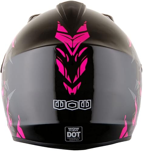 Miniatura 9 de WOW Casco de motocross BMX MX ATV para niños y jóvenes, casco Dianasour Dragon + gafas + guante marciano juvenil paquete HJOY MG