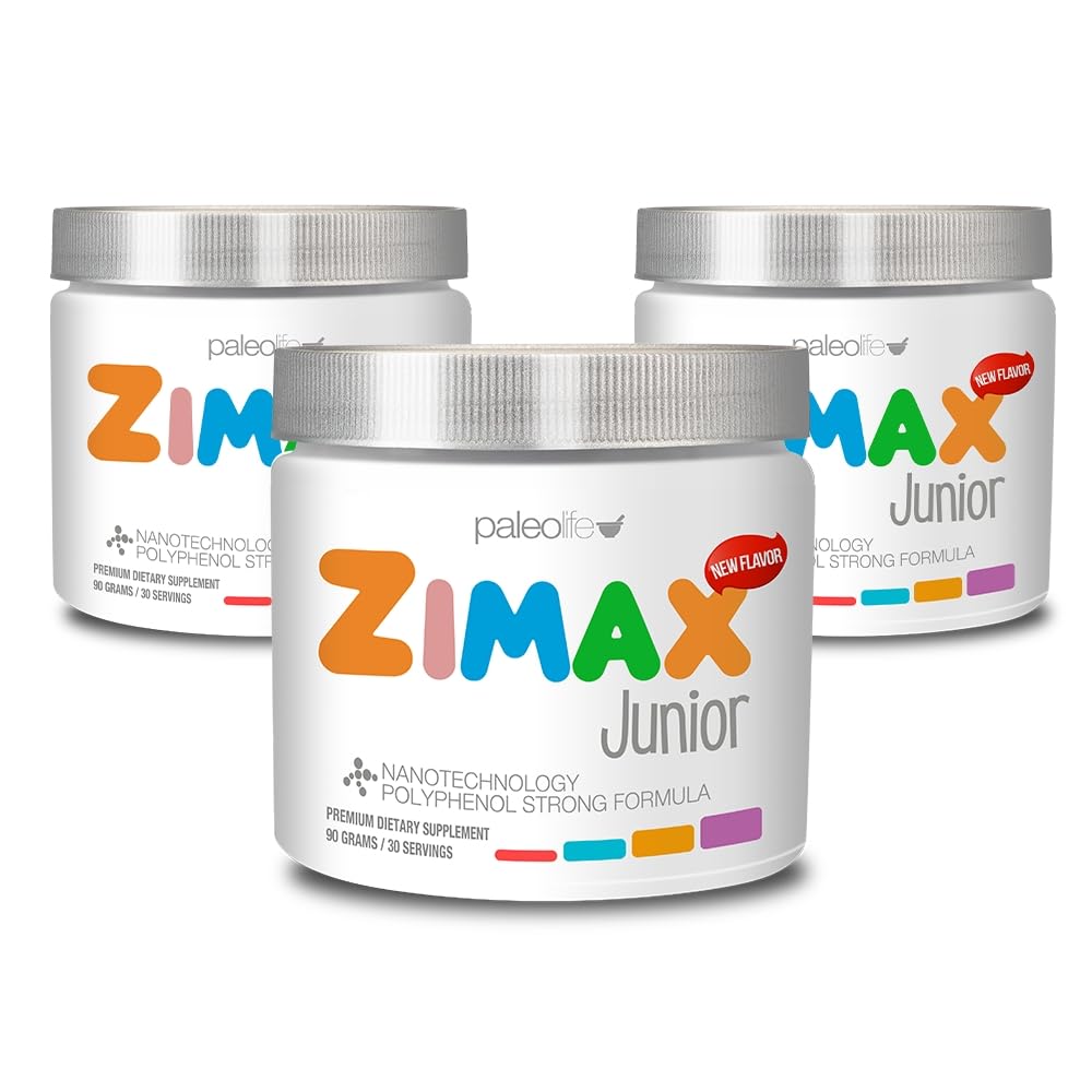 ZIMAX Junior Super ANTIOXIDANT for Children and Adolescents Between 4 and 16 Years - 100% Natural with Vitamin c, Magnesium, and Vitamin d3 - High