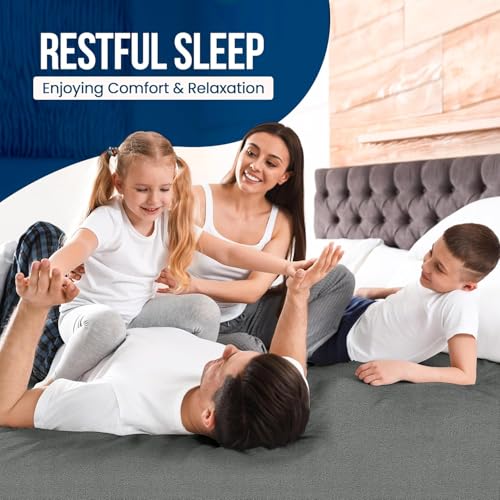 Image of Mattress Protector Waterproof King Size, Bed Protector for Unisex, (72 x 78 inchs) Gray
