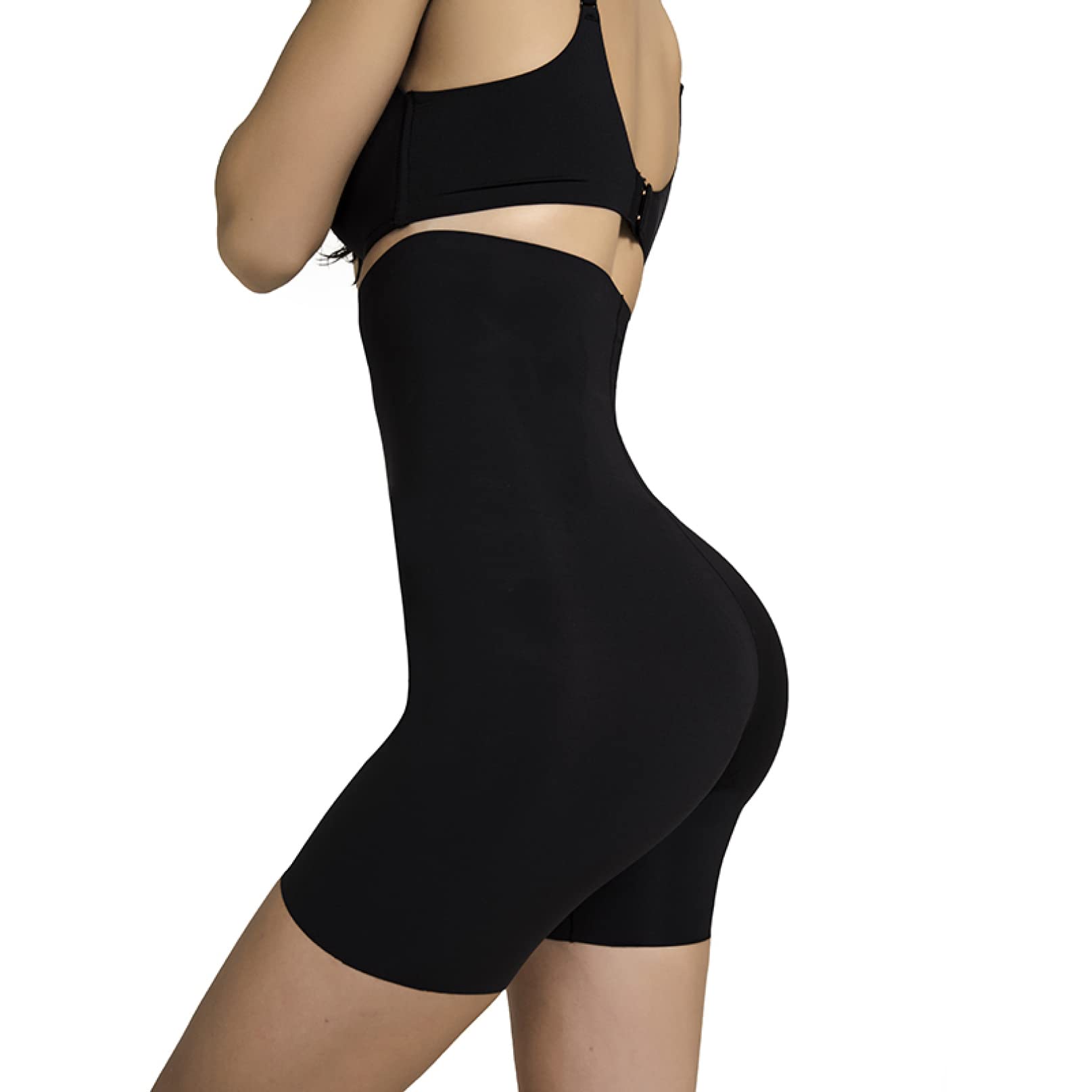 Pantaloncini Modellanti a Vita Alta per Donne, Modellanti per la Pancia, Slip snellenti per Le Cosce e sollevatori di Glutei (Nero L)