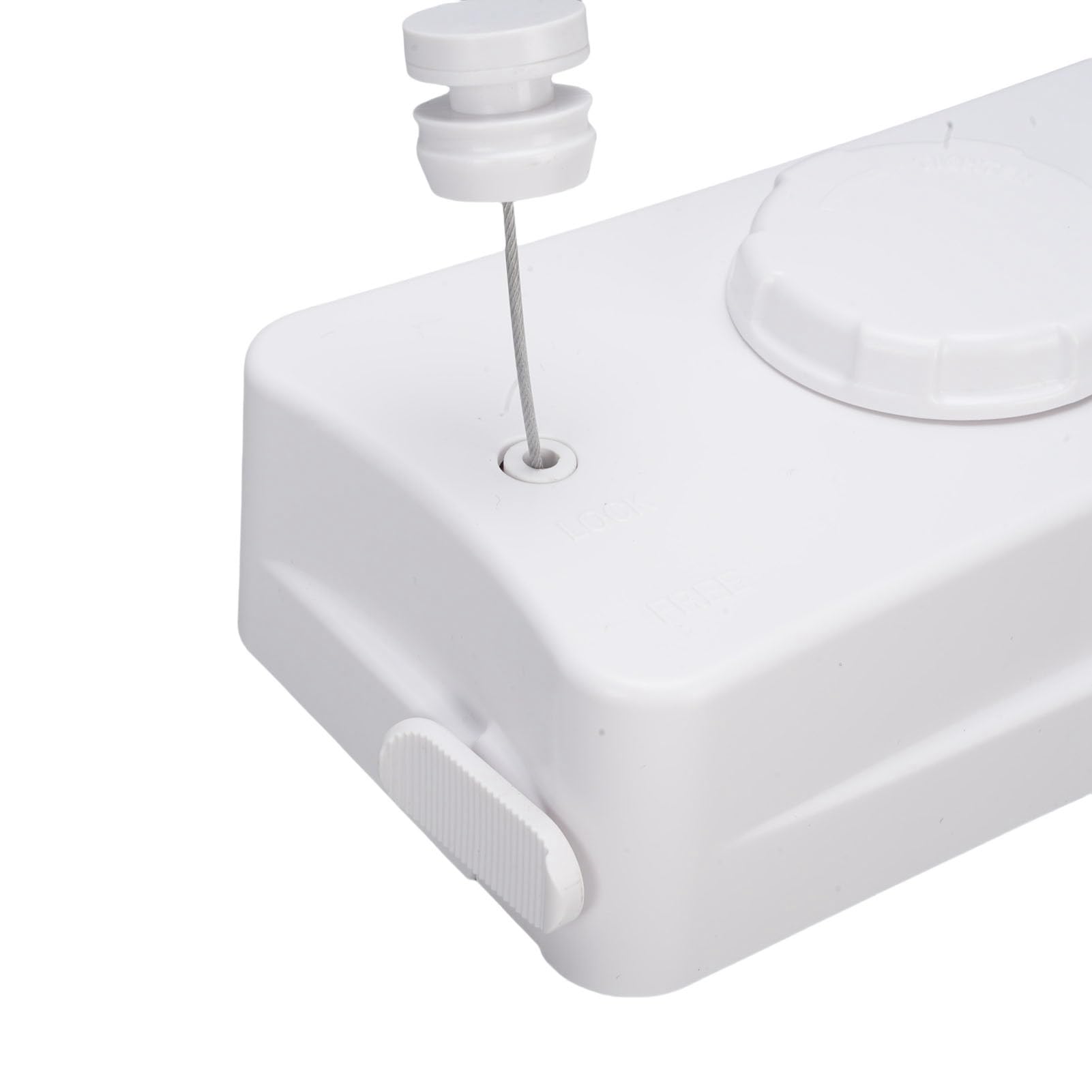 YUYTE Ausziehbare Wäscheleine aus Edelstahl 304, Platzsparende, (White)