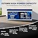 WEIZE 48V(51.2V) 105AH Golf Cart Bluetooth LiFePO4 Battery (Replace 6x8V GC8) with Lithium Batteries Charger, LCD Display, Grade A Cells, 200A BMS, Low-Temp Protection for Golf Carts, FCC Listed