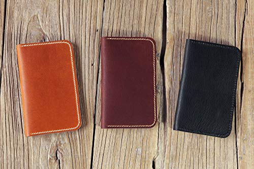 Brown Black vegetable tanned leather cover for field notes notebook field notes leather wallet holder case cover FA614S4