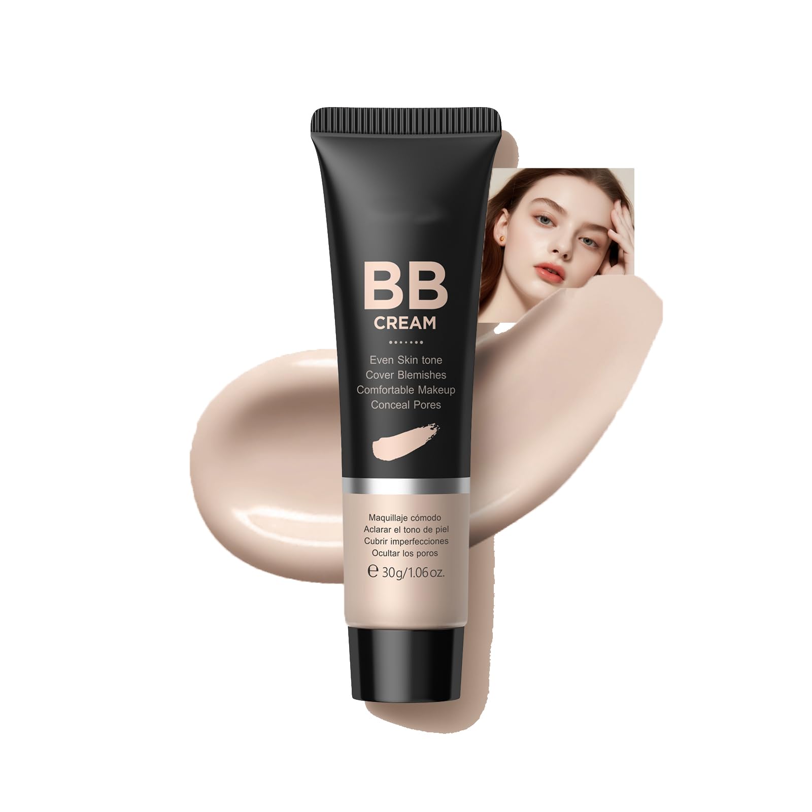 AKARY BB Cream Tinted Moisturizer 9Colors Moisturizes Conceals Cover Blemishes Pores Even Skin Tone Lighiweight Foundation Full Coverage
