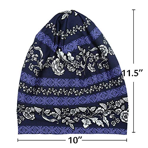 Image of Satin Lined Sleep Slouchy Cap Curly Girl Slap Headwear Gifts For Frizzy Hair Women