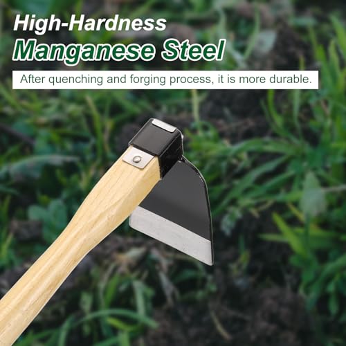 Azada de Jardín HARFINGTON 15" x 3.94" Acero con Mango Madera miniatura 4