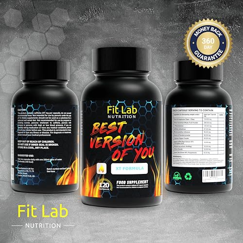 Fit Lab - Best Version of You, Food Supplement - Gym Essentials -120 Capsules - Vegan, Halal and Vegetarian Supplements for Women and Men - 60 Days Supply - Image 3
