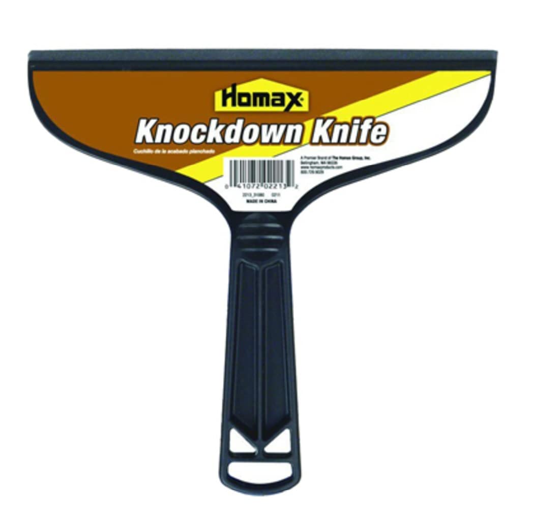 Homax 7-1/2" Plastic Knockdown Knife, Texture Finishing, Soft Foam Edge, Contoured Shape, Lightweight & Durable