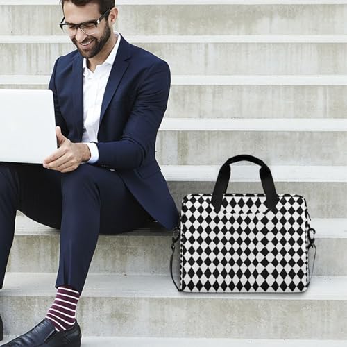 Maletín para portátil con diseño blanco y negro 13-15.6 pulg miniatura 3