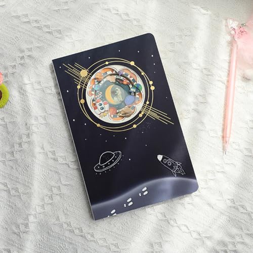 Carnet de notes étudiant avec 120 pages pointillées pour journal