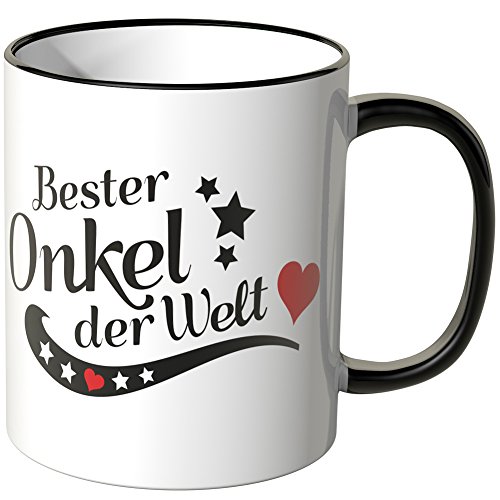 WANDKINGS® Tasse, Spruch: Bester Onkel der Welt - SCHWARZ Cover