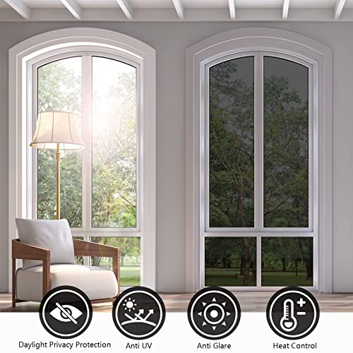 Kespen Window Films Kespen Window Privacy Film One Way Daytime Privacy Static Cling Sun Blocking Anti Uv Reflective Window Tint For Home And Office thumb #4