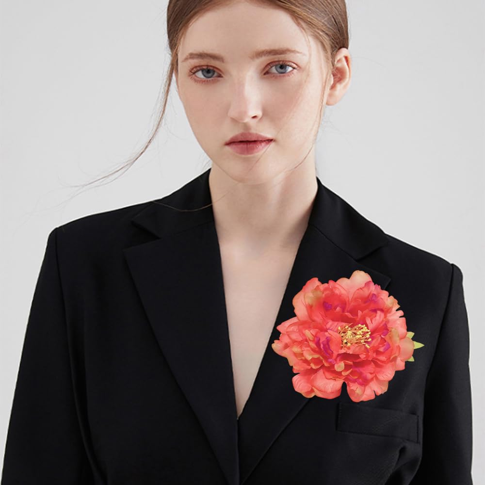120mm Broches à Fleurs En Tissu Délicat Pour Mariage Sur La Plage Épingles à Revers Faites à La Main Pour Femmes Et Filles Vêtements Accessoires Décoratifs Pour Cheveux Cadeaux