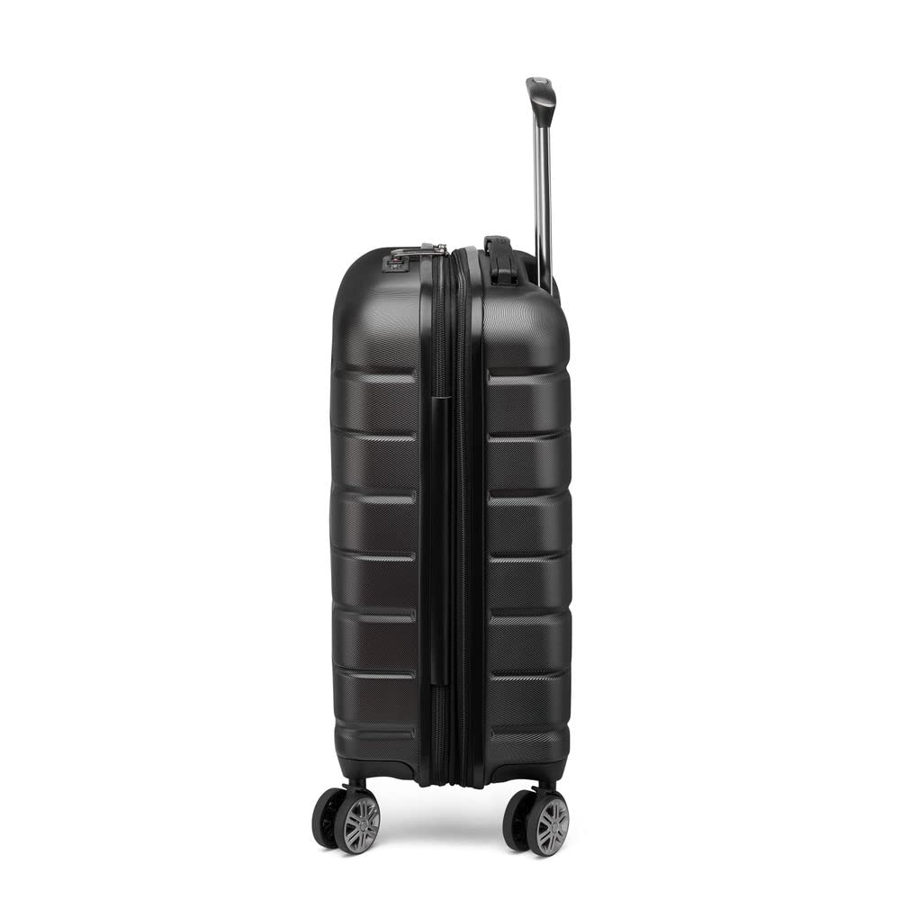 DELSEY Paris - AIR Armour - Valise Cabine Rigide Extensible - 55x35x26 cm - 42 litres - S - Noir