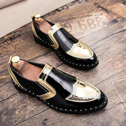 Men's Business Loafers Oxford Style Slip-On Wedding Driving Shoes2