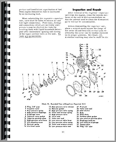Farmall 460 Tractor LP Gas Service Manual      Plastic Comb