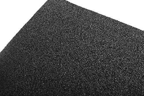 Silverstone 21-Inch x 15-Inch 4mm Thick 2-Piece Sound Dampening Acoustic EP0M Silent Foam SF01 (Black)