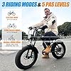DRIFT.SLIDE J1 1500W Peak Power Electric Bike for Adults, Electric Off Road Bike, Top Speed 28 MPH, 50 Miles Electric Moped Style Bike, 48V 20.8 Ah Removable Battery, 7 Speed 20" All #1