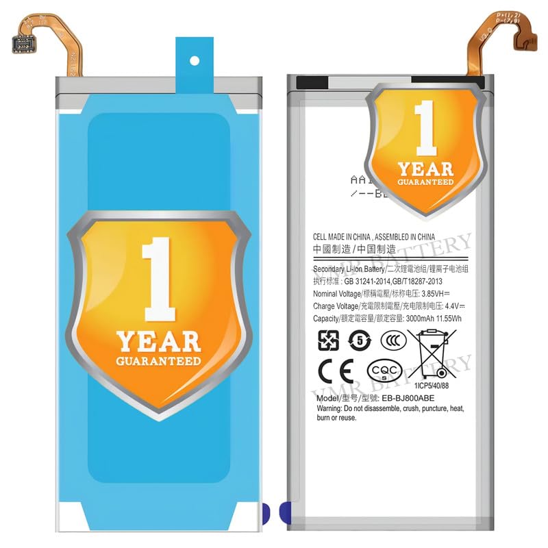 Image of Original EB-BJ800ABE Battery Compatible for Samsung Galaxy A6 (2018) SM-A600F | J6 (2018) SM-J600F | On6 (SM-J600GF) - (3000mAh) - 1 Year Warranty K7
