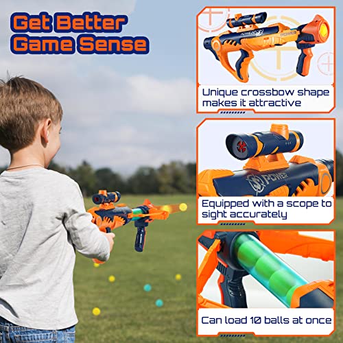 Shooting Game Toy Foam Balls Gun For 6 7 8 9 10+ Years Old Boys, 2Pcs Player Foam Blaster Toy Guns With Standing Shooting Target, Toy Foam Blaster Guns And 36 Foam Balls #TOP4