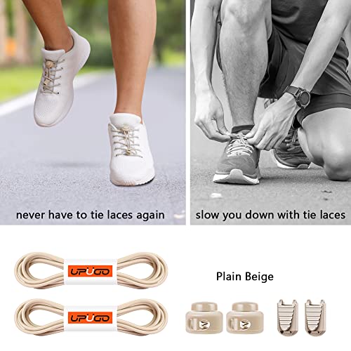 Image of UpUGo Elastic Shoe Laces, No Tie Shoe Laces Tieless for Kids, Adults, Elderly, One Size Fit All