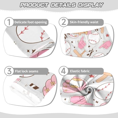 Soft Girl Girlie Sport Girls Leggings,Workout Leggings for Girls Toddler Athletic Leggings Size for 3-10T3