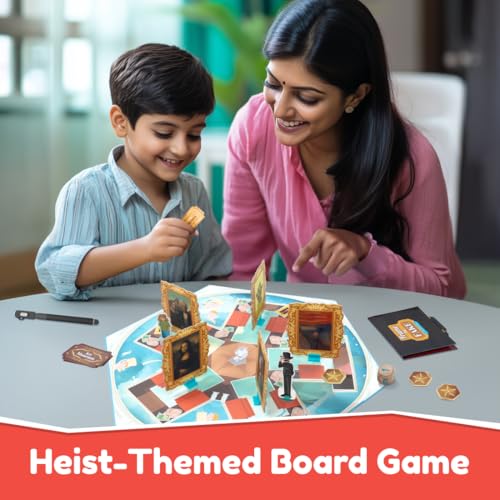 Image of Bloomingo Board Game - Frame the Fake: Thrilling Art Heist Adventure Game for Kids & Adults; Identify Fake Paintings; Outsmart The Other Players To Win Perfect Gift for Ages 8, 9, 10, 11, 12 & More