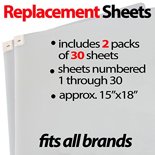 StepNGrip Basketball Volleyball Sticky Pad Replacement Sheets - Universal Fit for All Shoe Grip Traction Mats - Courtside Sticky Sheet Replacement Traction Board - (15"x18", 60 Sheets) - Image 3