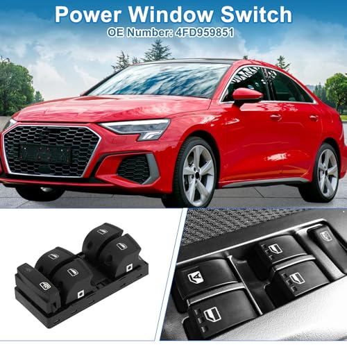 Interrupteur de lève-vitre bloqué ? Solution commande électrique noire pour Audi A3 A6 Q7