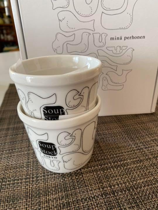 スープストックと ミナペルホネンがコラボしたスープカップ 2個セット