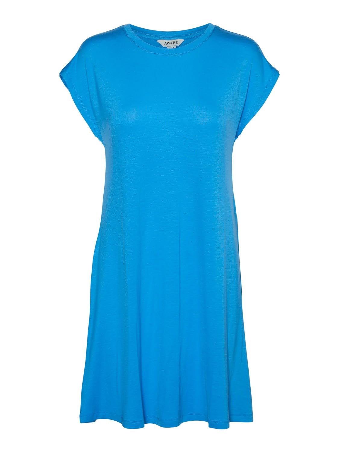 VERO Moda Women's Vmava SL Knee Dress JRS Noos Keid XS Ibiza Blue