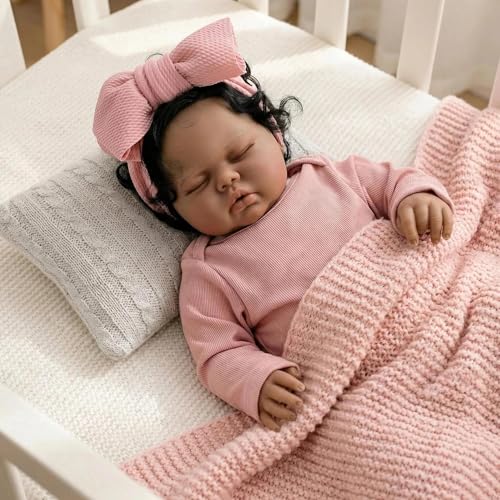 Muñeca Reborn de Vinilo Realista 19 Pulgadas miniatura 1
