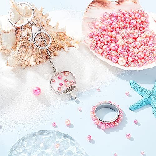 Ph Pandahall 1520Pcs Gradient Pink Undrilled Faux Pearls 6 Sizes No Holes Imitated Pearl Beads Makeup Filler Loose Beads For Table Scatter Wedding Party Home Decoration(3Mm, 4Mm, 5Mm, 6Mm, 8Mm, 10Mm) #TOP1