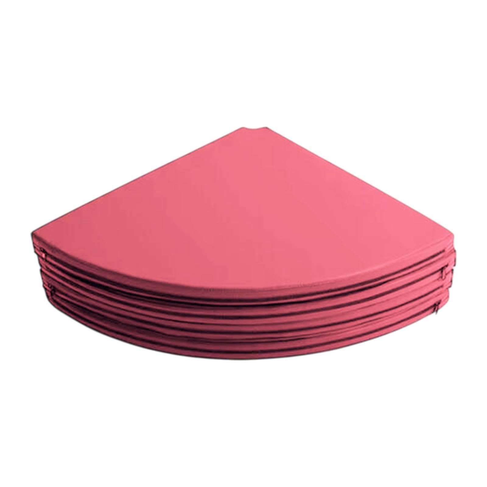 Folding Pole Dance Mat Adults Foldable Yoga Mat for Workout Outdoor Home Gym Rose Red-image-7